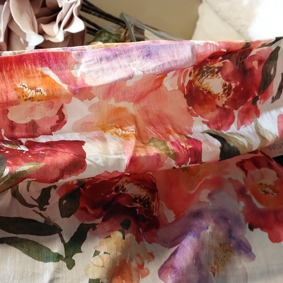 Nwt XL & Large JOIE Sheer White Floral Button Down Shirt - Picture 14 of 16